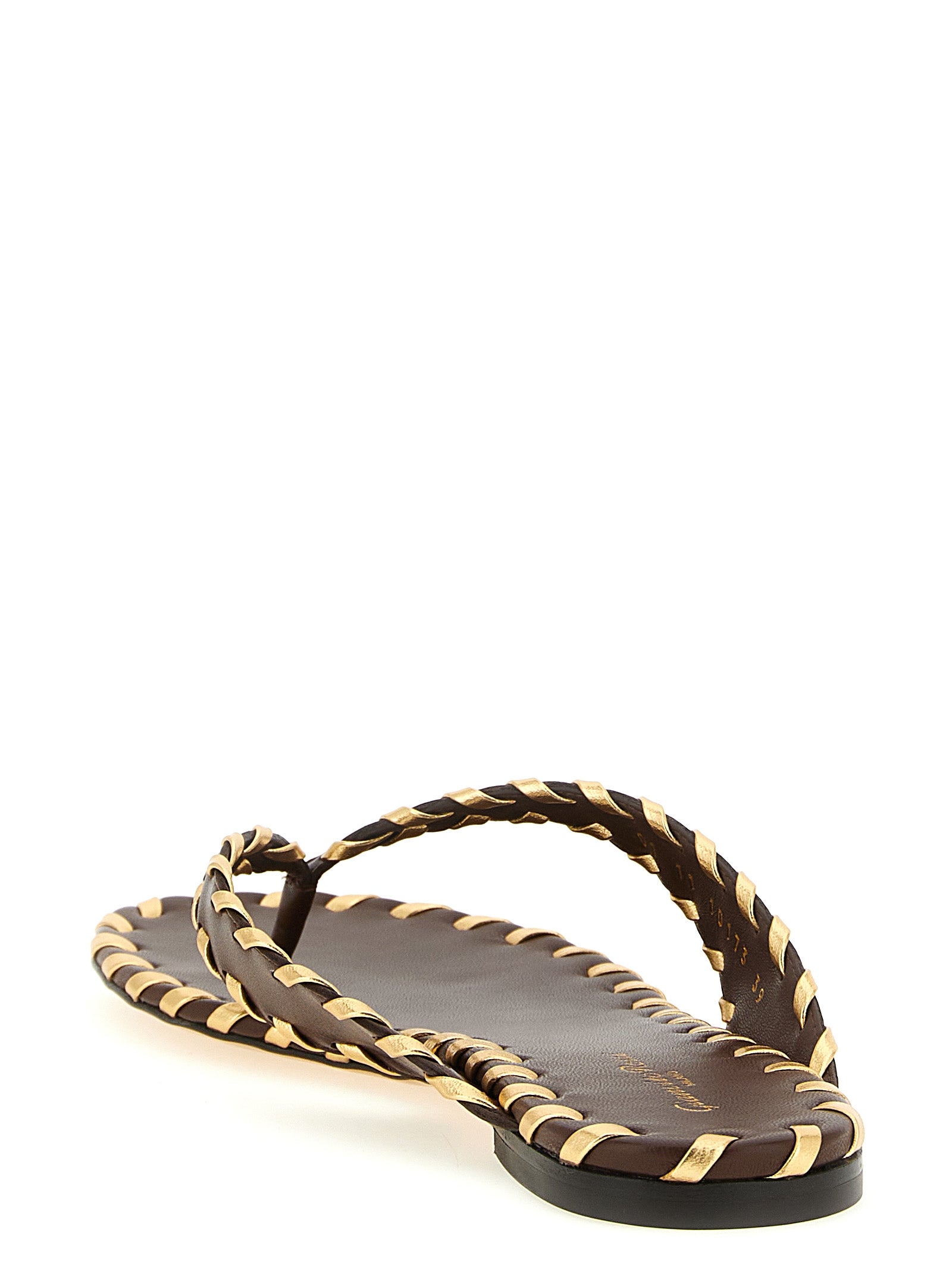 Gianvito Rossi 100% Lamb Leather sandals in brown — view 3