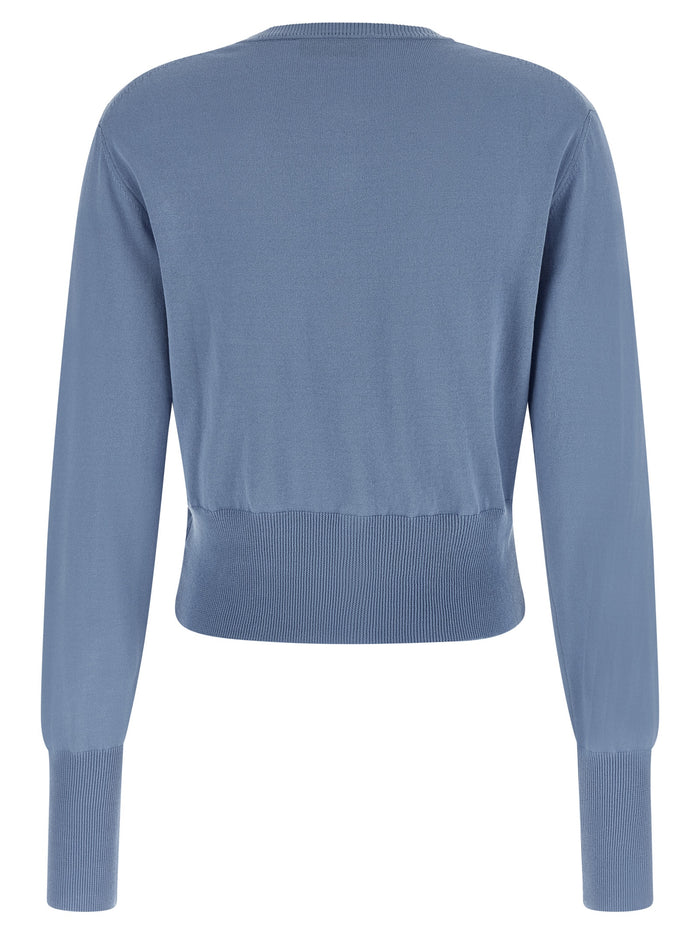 Vivienne Westwood 100% cotton cardigan in blue — view 2