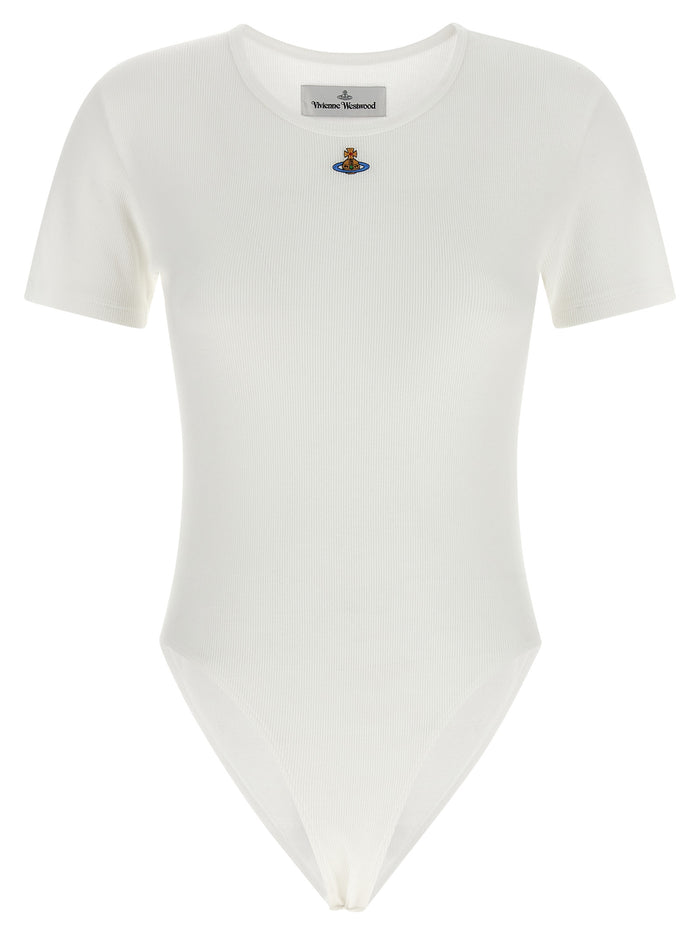 Vivienne Westwood 95% cotton bodysuit in white