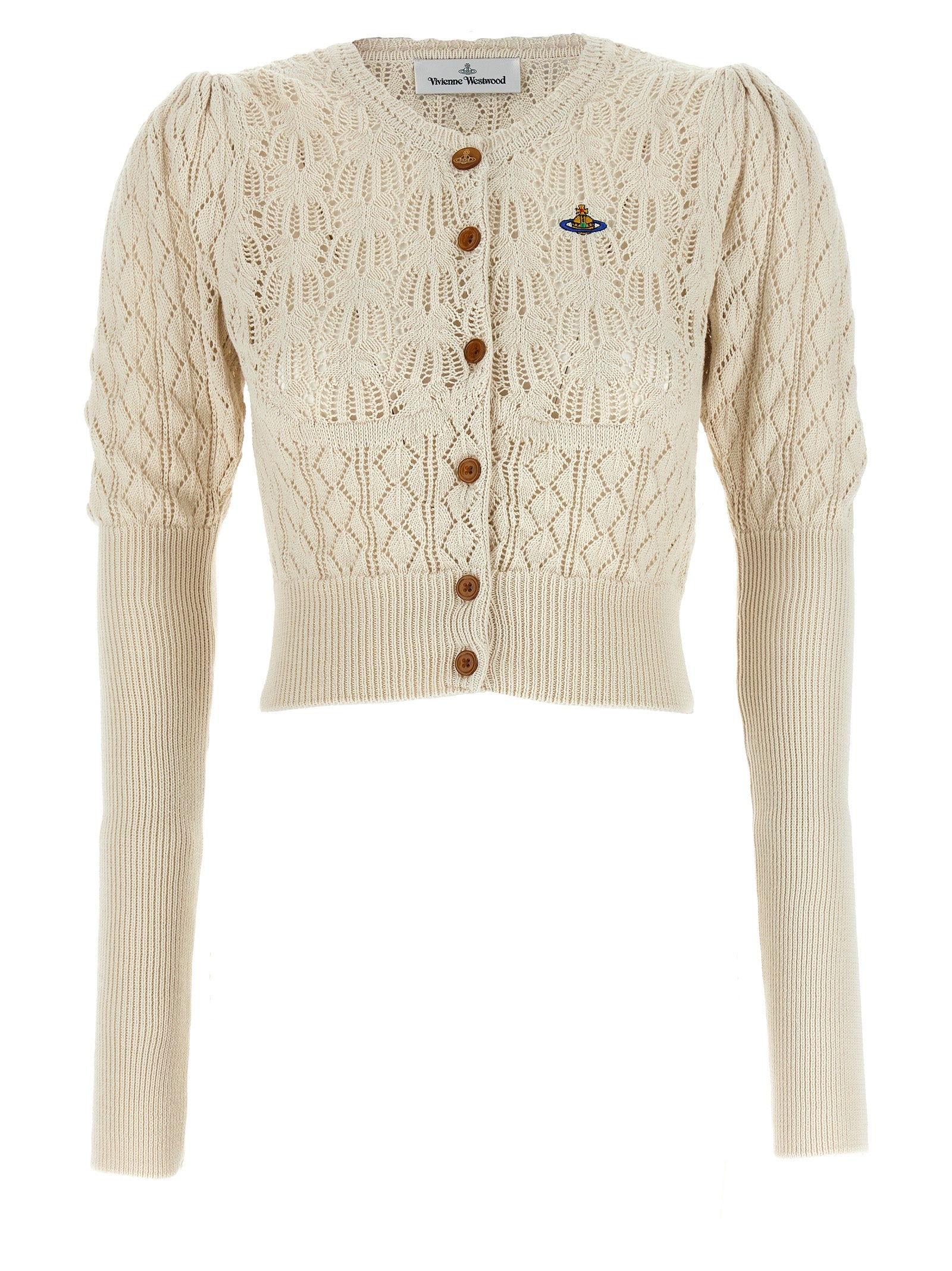 Vivienne Westwood 100% Cotton cardigan in beige