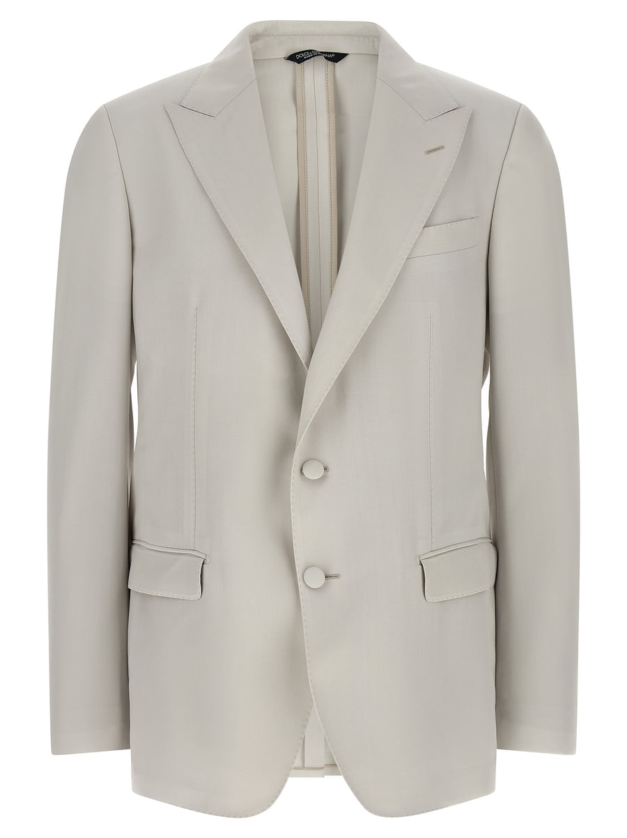 Dolce & Gabbana 100% virgin wool blazer in gray