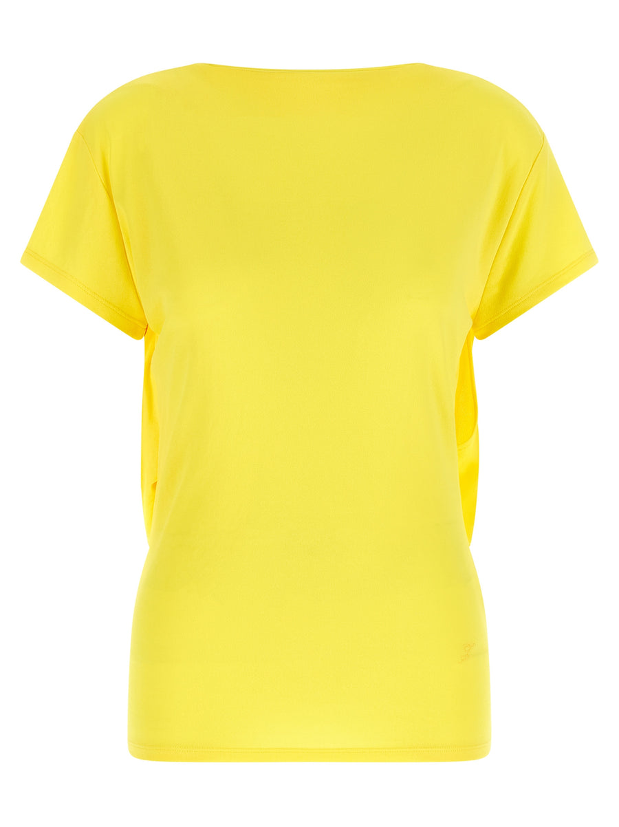 Jacquemus 83% Viscose t-shirt in yellow