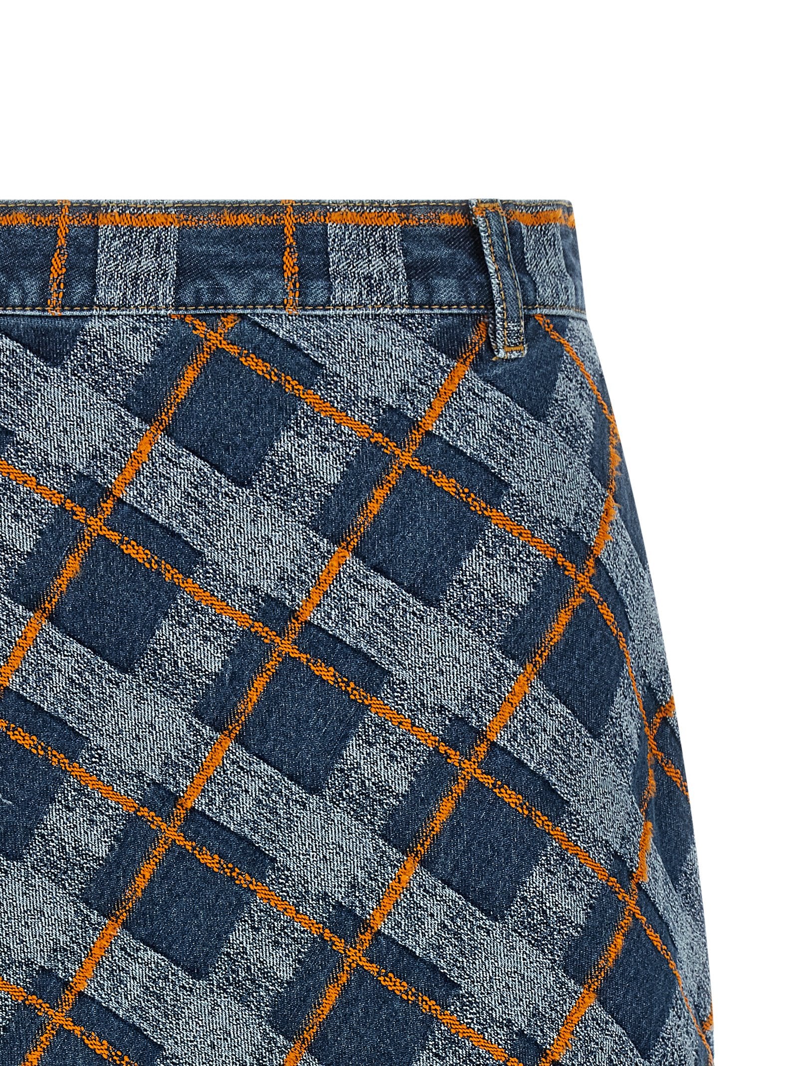 Vivienne Westwood 96% cotton skirt in blue — view 3
