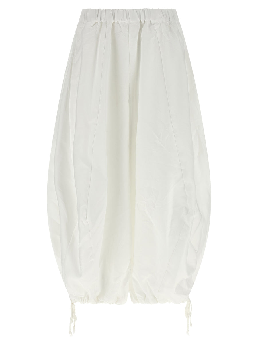 Comme des Garçons 100% Polyester pants in white