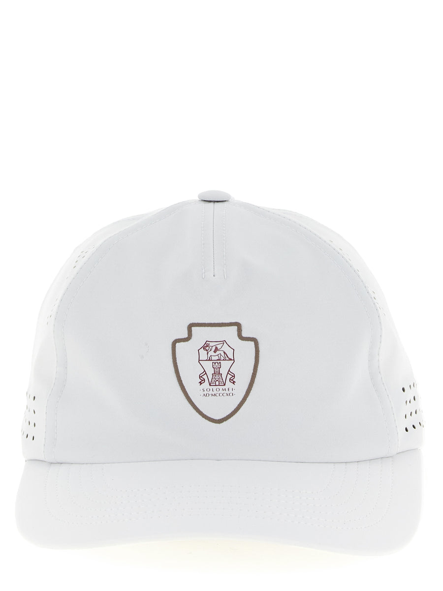 Brunello Cucinelli BR336193BM 85% nylon baseball cap in white