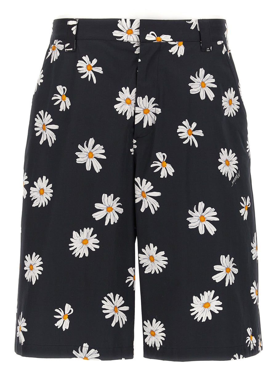 Moschino 100% cotton bermuda shorts in black