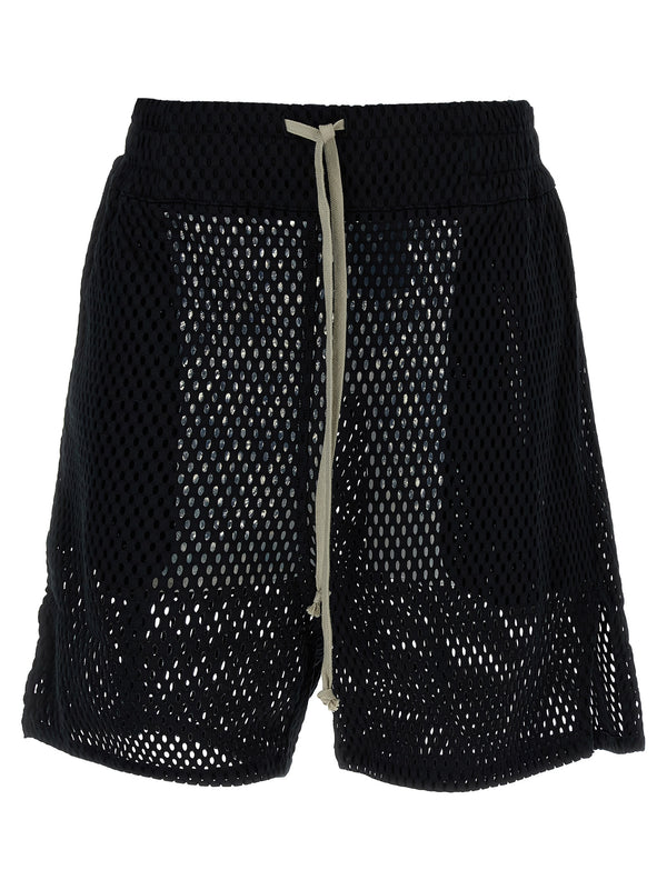 Rick Owens 100% Cotton bermuda shorts in black