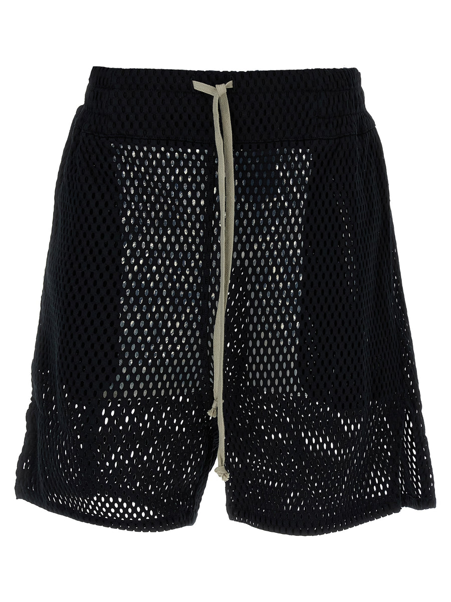 Rick Owens 100% Cotton bermuda shorts in black