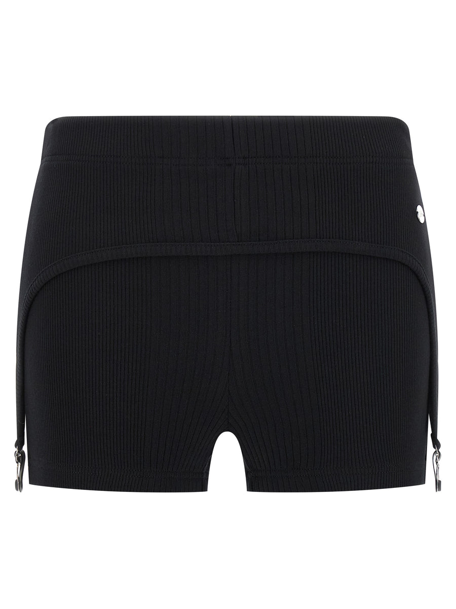 Jean Paul Gaultier 100% cotton bermuda shorts in black