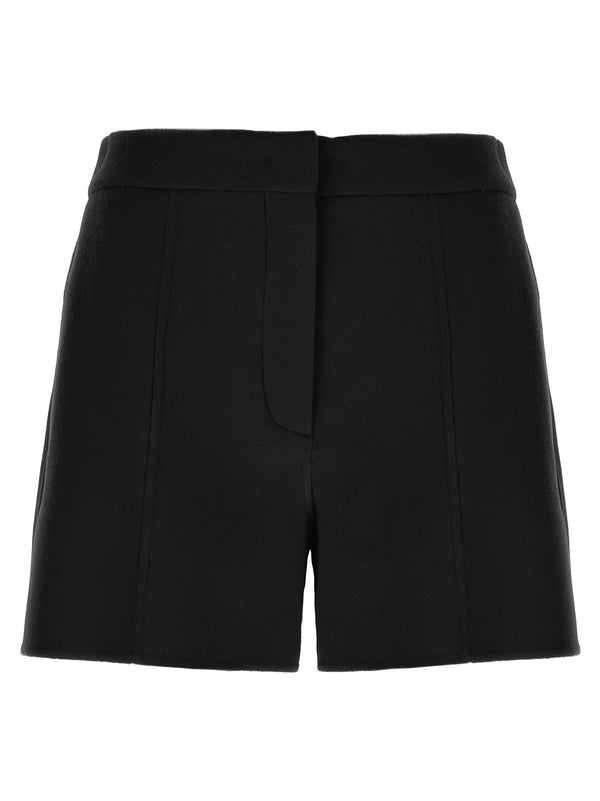 Sportmax 100% Virgin Wool bermuda shorts in black