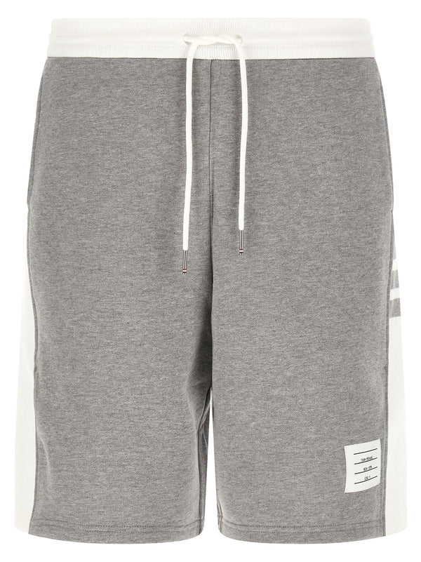 Thom Browne 100% Cotton bermuda shorts in gray