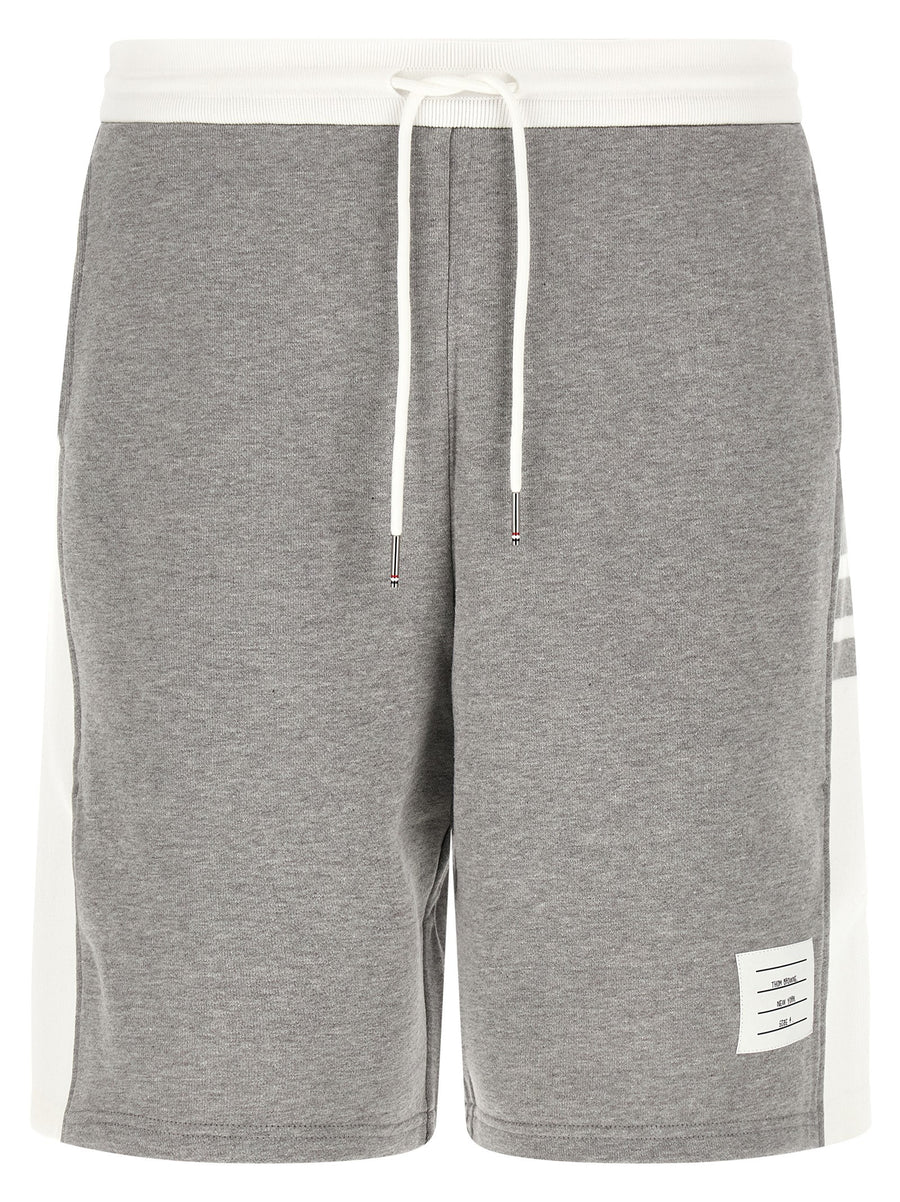 Thom Browne 100% Cotton bermuda shorts in gray