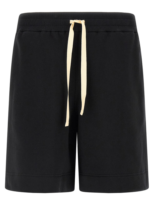 Jil Sander 100% cotton bermuda shorts in black