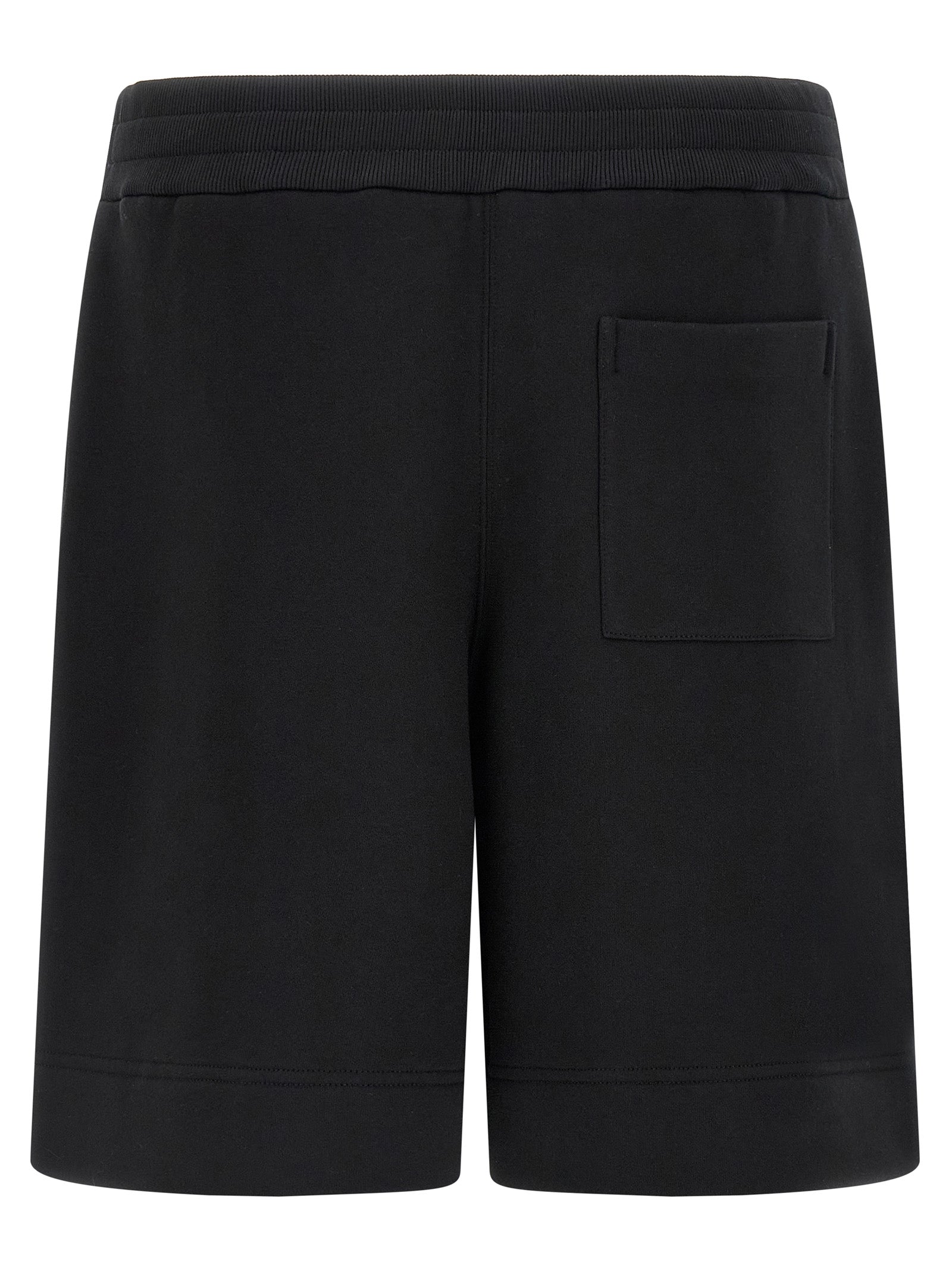 Jil Sander 100% cotton bermuda shorts in black — view 2