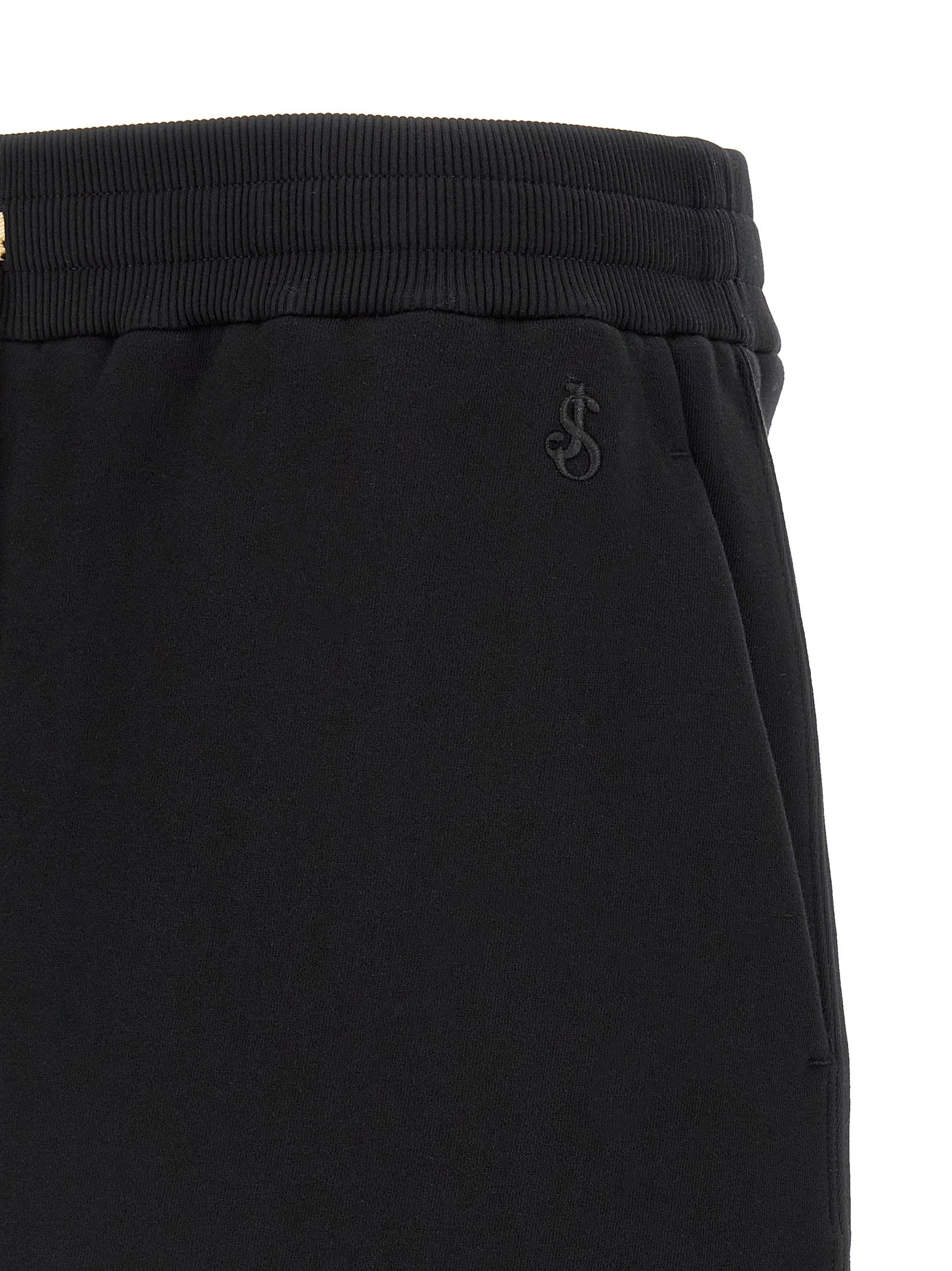 Jil Sander 100% cotton bermuda shorts in black — view 5