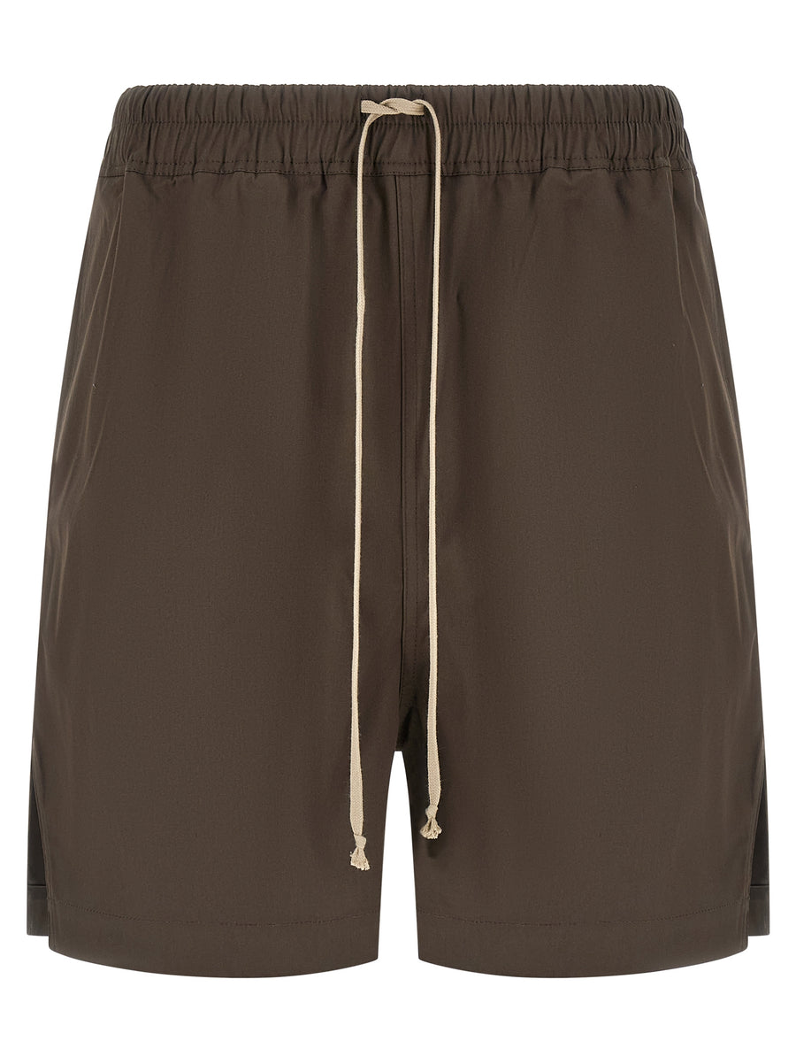 Rick Owens 97% Cotton bermuda shorts in brown