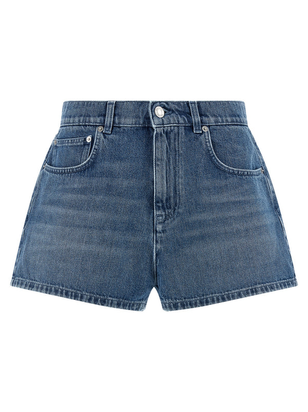 Moschino 100% cotton bermuda shorts in blue
