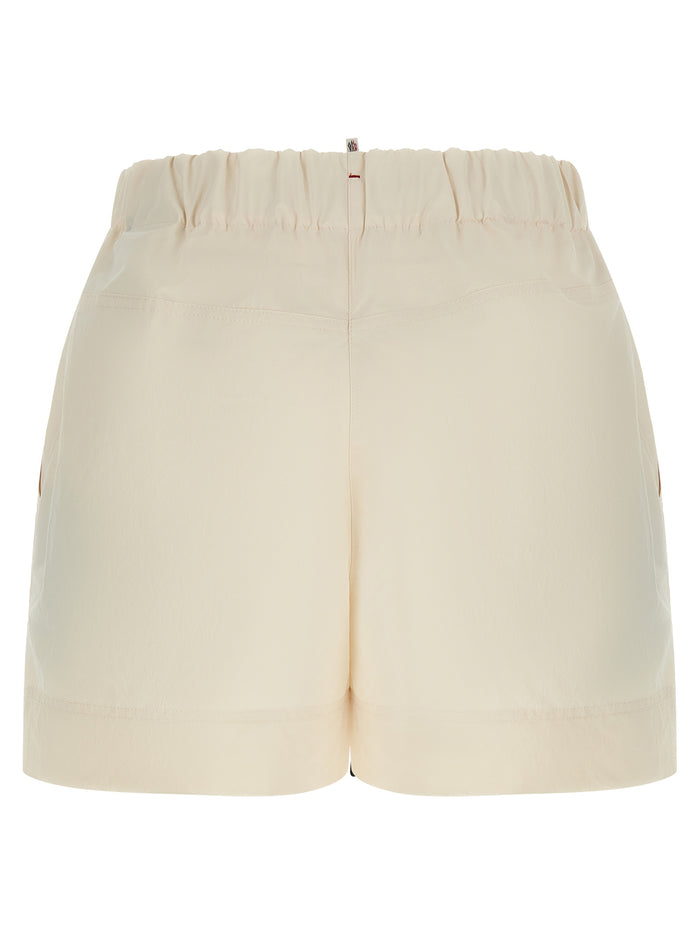 Moncler Grenoble 100% Polyester bermuda shorts in white — view 2