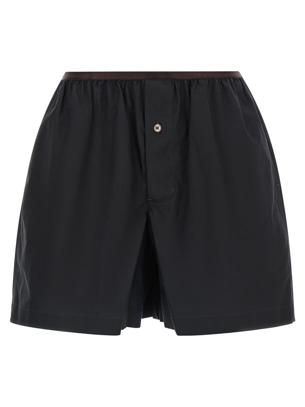 Lemaire 80% cotton bermuda shorts in gray