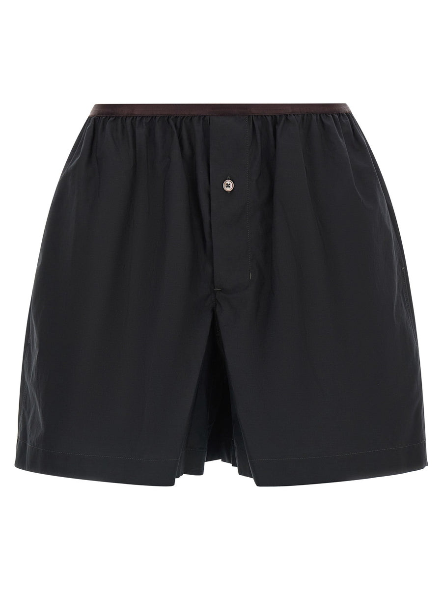 Lemaire 80% cotton bermuda shorts in gray