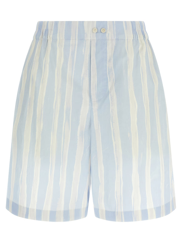 Jacquemus 59% Linen bermuda shorts in blue