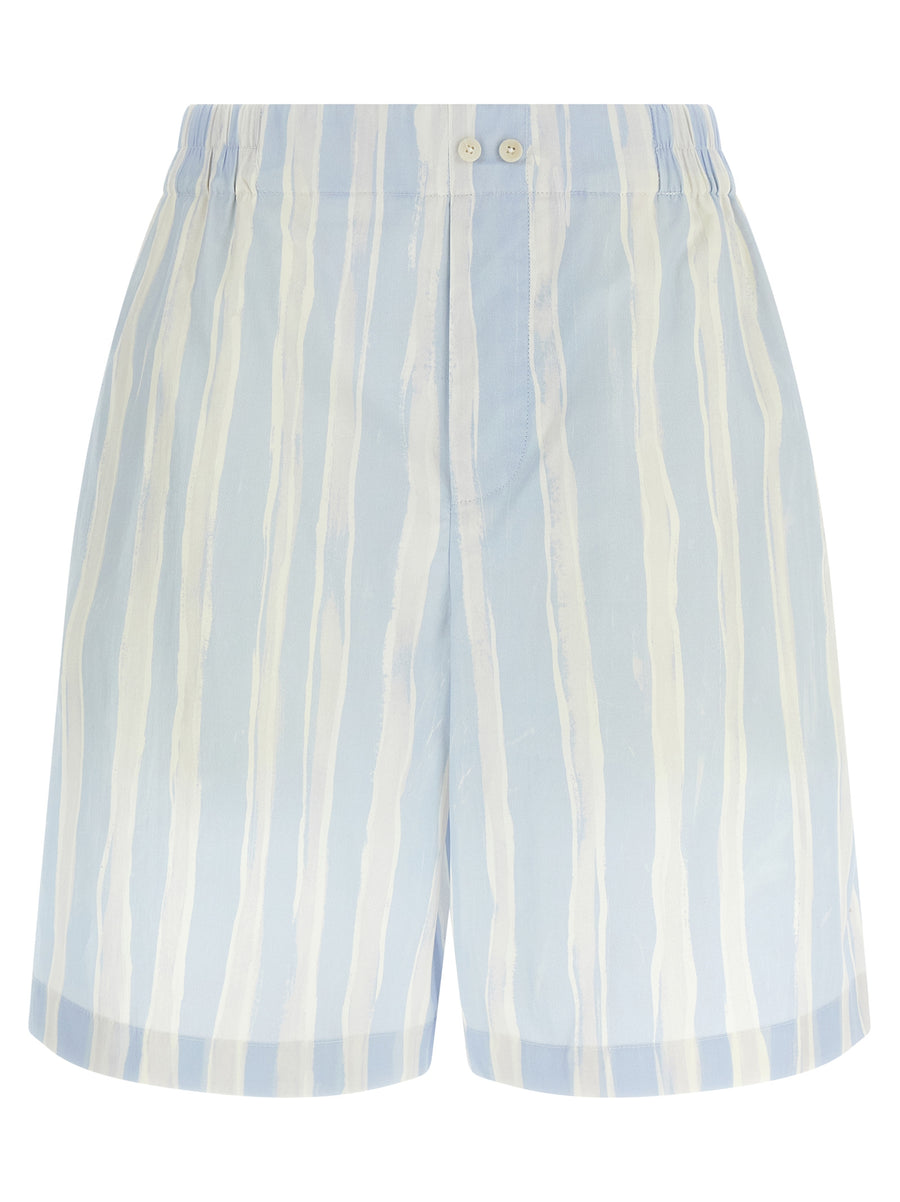 Jacquemus 59% Linen bermuda shorts in blue