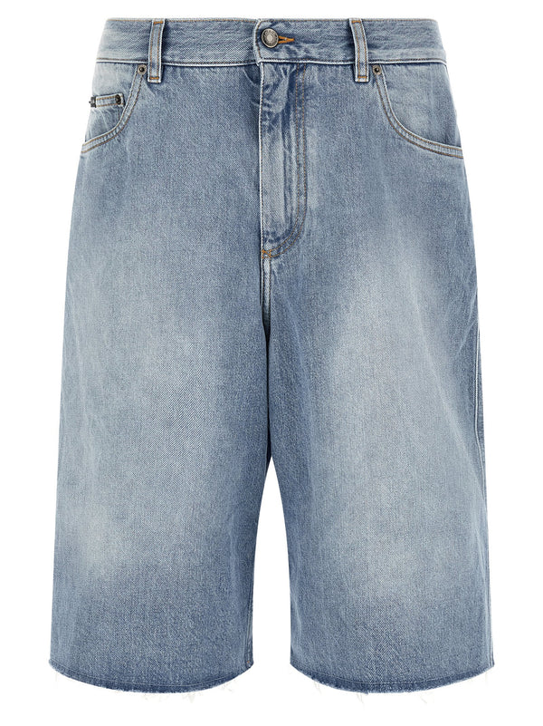 Dolce & Gabbana 100% Cotton bermuda shorts in blue