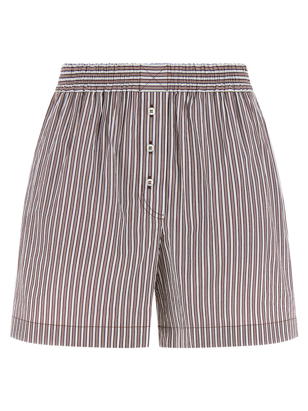Brunello Cucinelli 80% cotton bermuda shorts in bordeaux