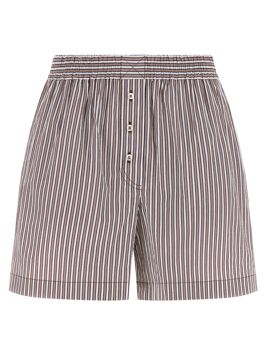 Brunello Cucinelli 80% cotton bermuda shorts in bordeaux