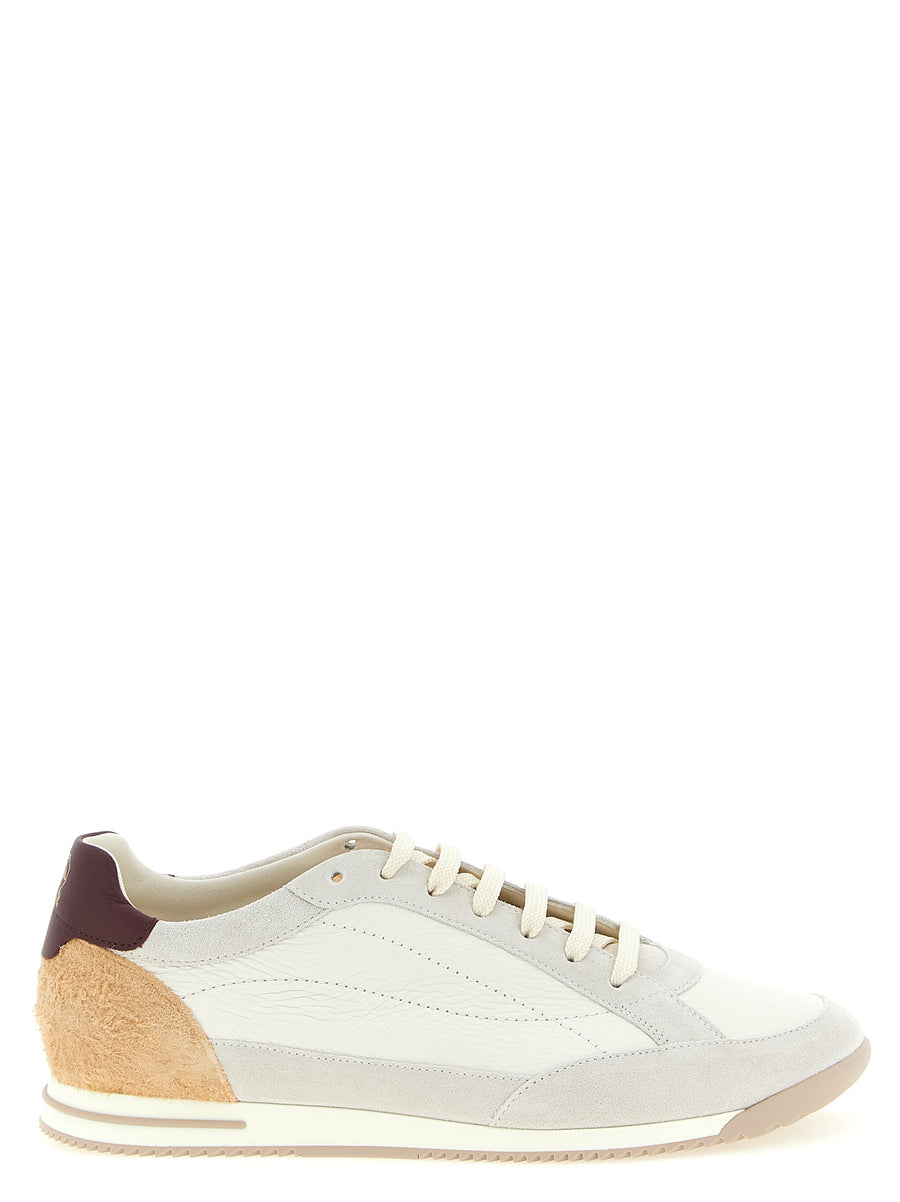 Brunello Cucinelli 100% Deer Leather sneaker in beige