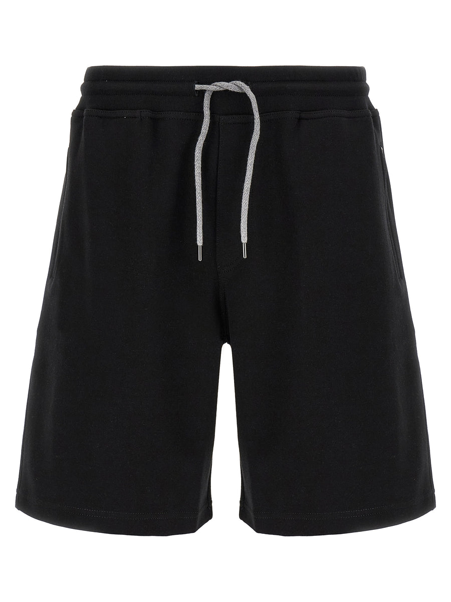 Brunello Cucinelli 65% cotton bermuda shorts in black
