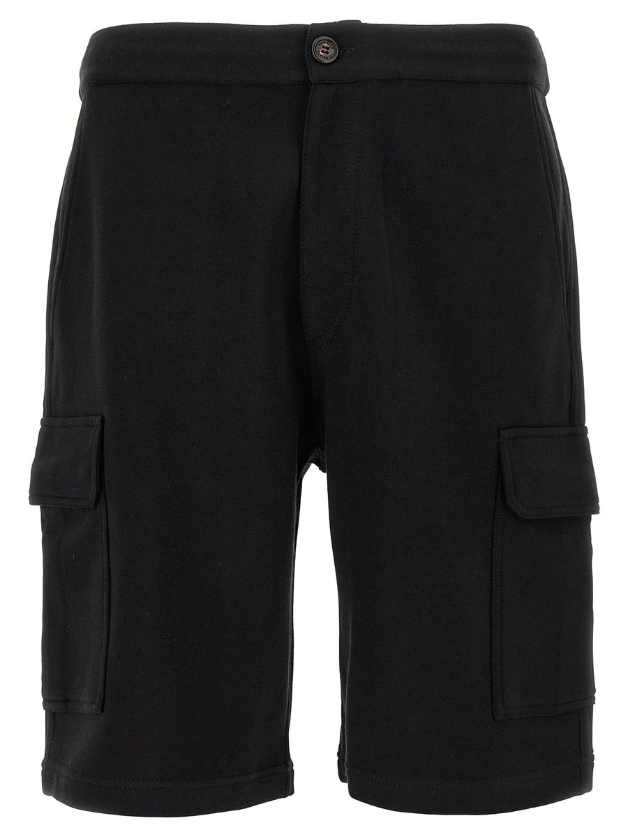 Brunello Cucinelli 65% cotton bermuda shorts in black