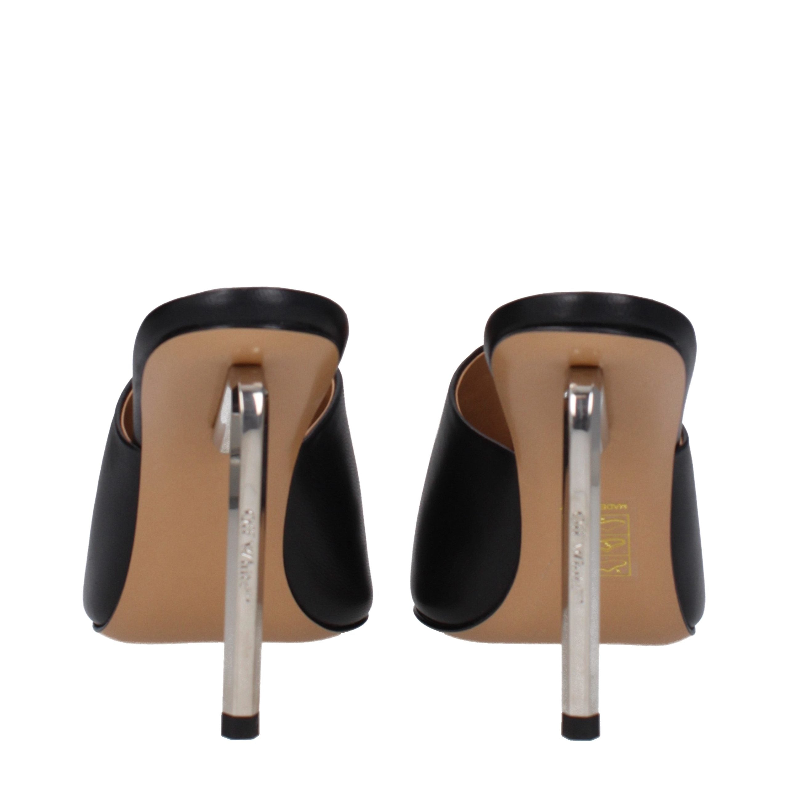 Off-White Leather pump in black — view 5
