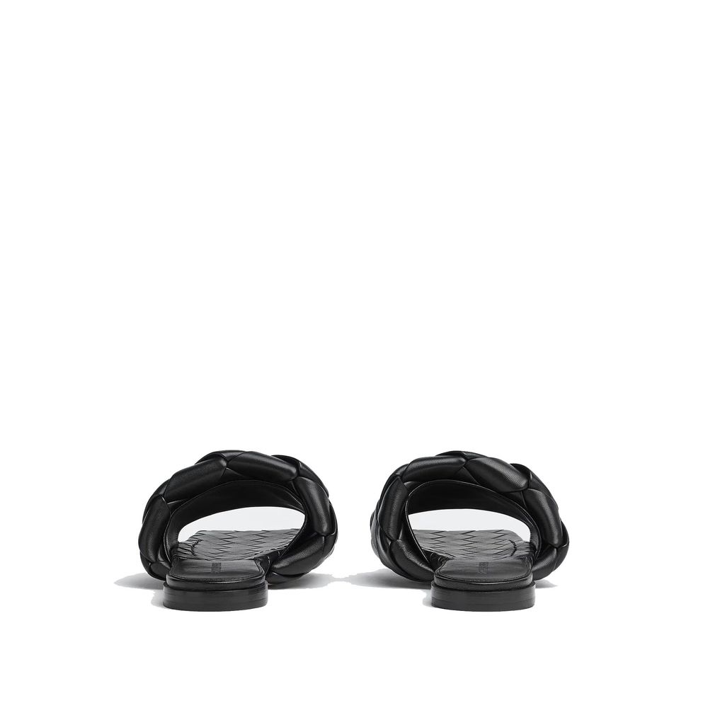 Bottega Veneta 100% Lamb Leather upper sandal in black — view 2