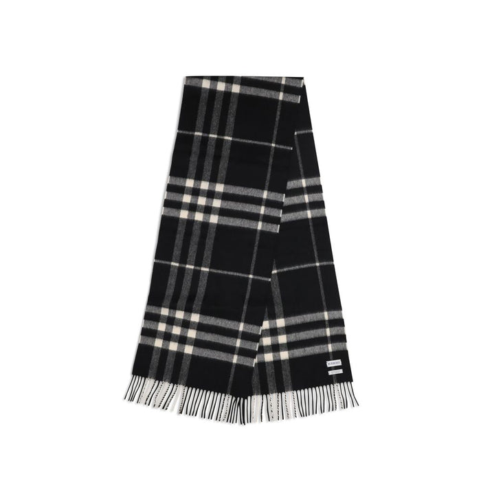 Burberry 100% Cashmere scarf in black — view 2