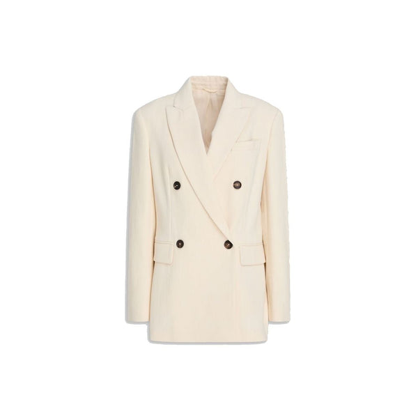 Brunello Cucinelli 78% Cotton blazer in white