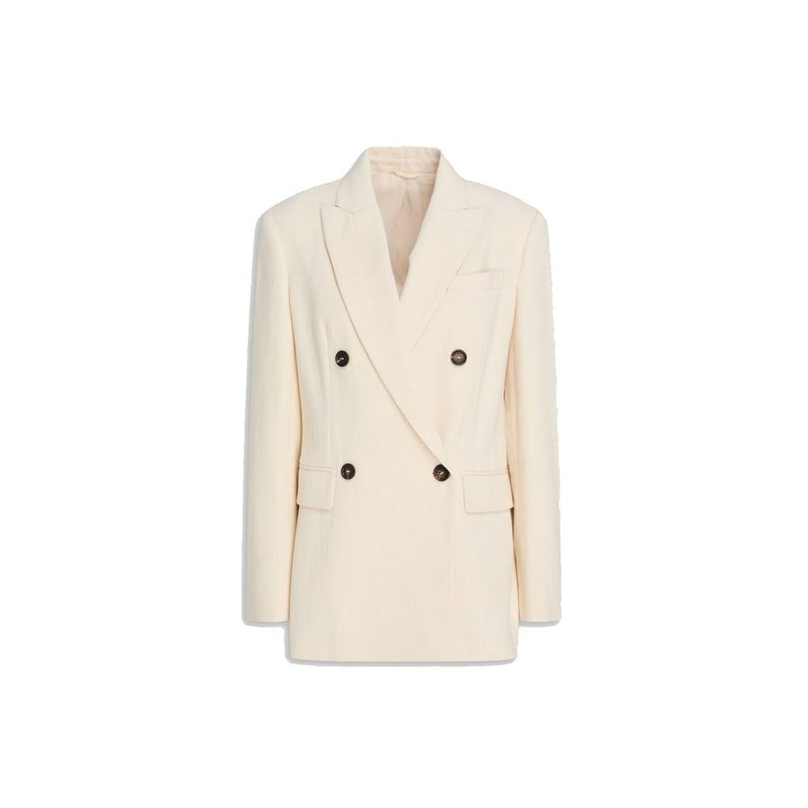 Brunello Cucinelli 78% Cotton blazer in white