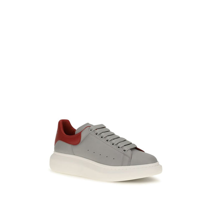 Alexander McQueen Upper 100% Calf Leather Bos Taurus sneaker in gray — view 2