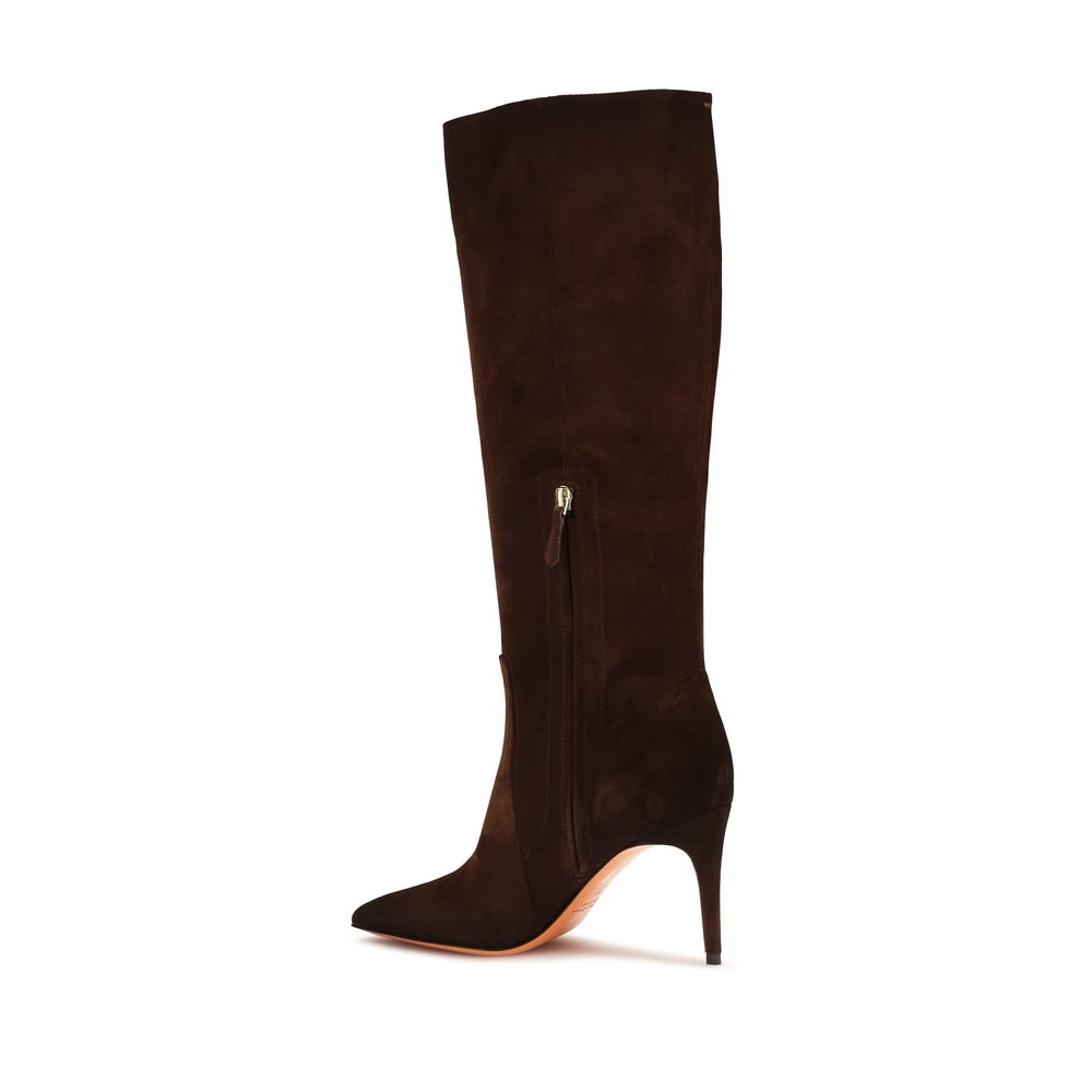 Santoni 100% Calf Leather Bos Taurus boot in brown — view 3