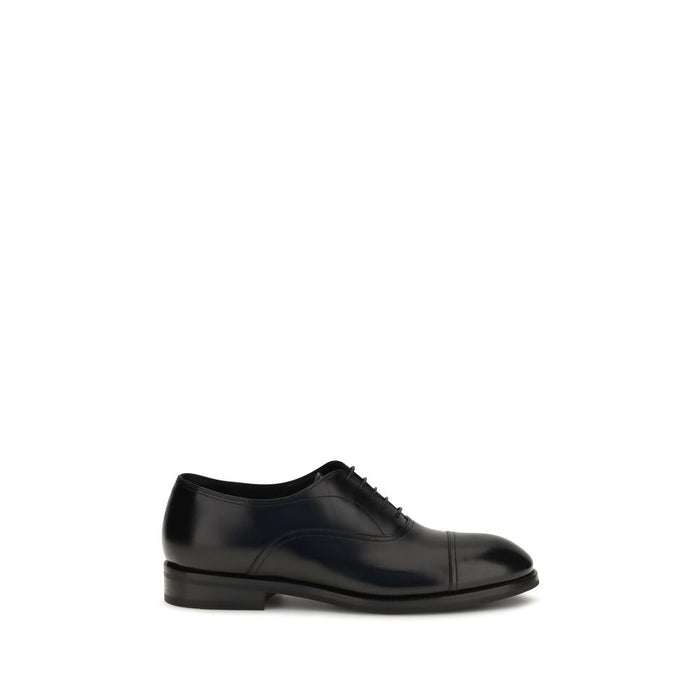 Santoni 100% Calf Leather Bos Taurus oxford in black