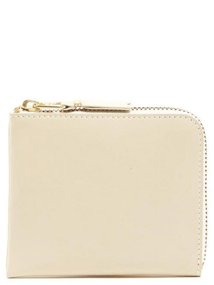 Comme des Garçons 100% cow leather card case in beige