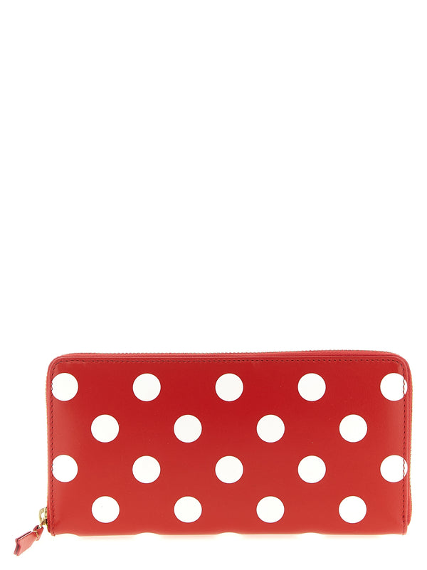 Comme des Garçons 100% calfskin leather wallet in red
