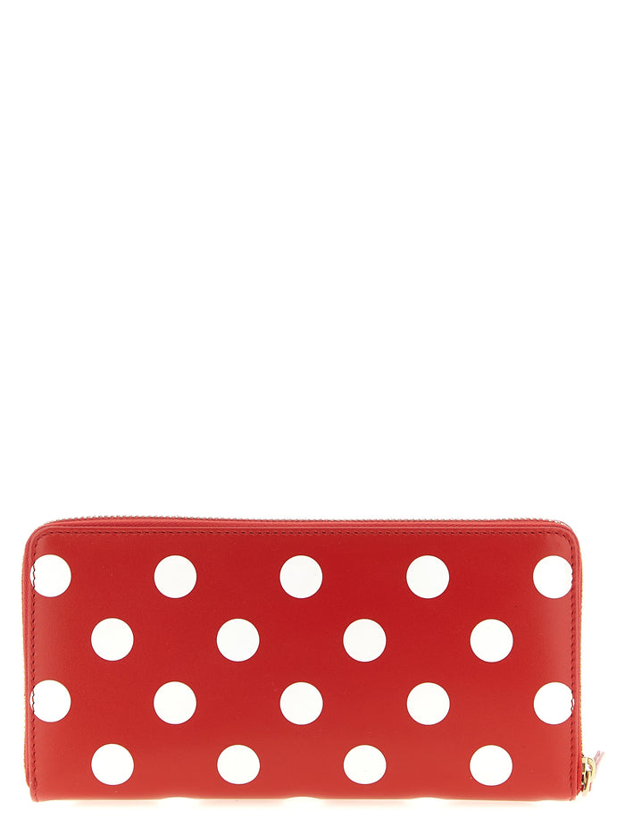 Comme des Garçons 100% calfskin leather wallet in red — view 2