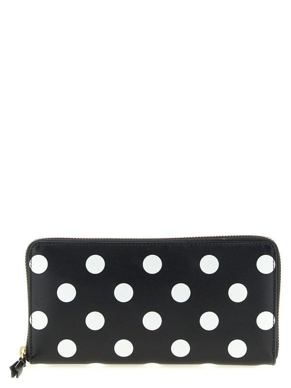 Comme des Garçons 100% calfskin leather wallet in black