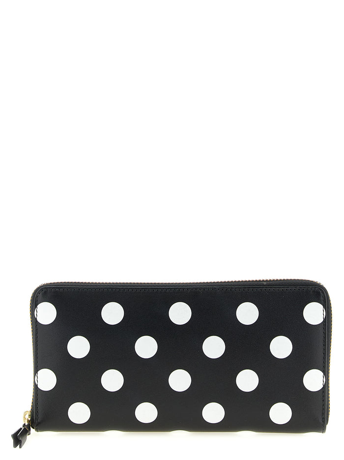 Comme des Garçons 100% calfskin leather wallet in black