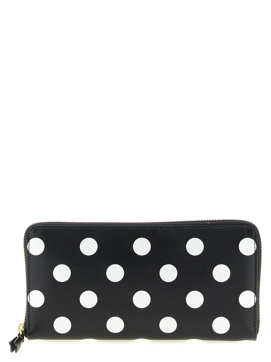 Comme des Garçons 100% calfskin leather wallet in black