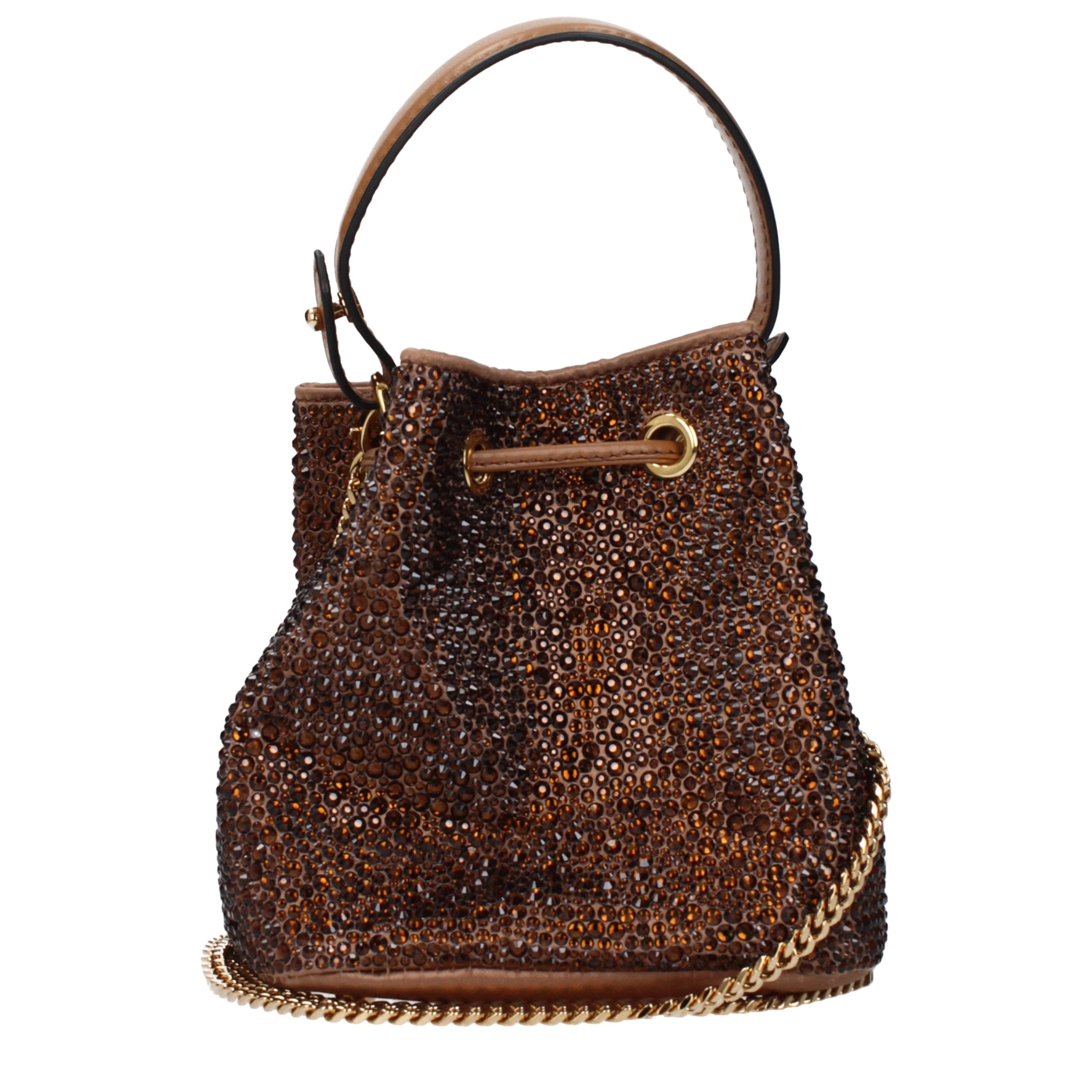 Brown Satin Handbag Bag