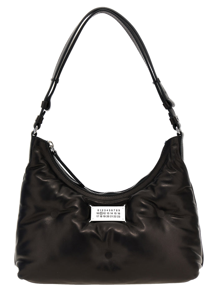 Black Lamb Leather Shoulder Bag