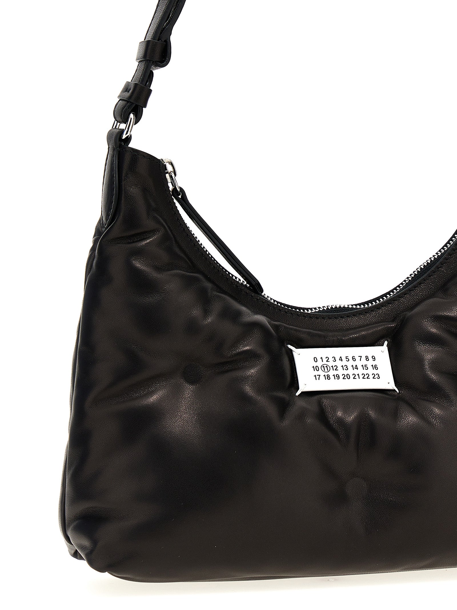 Maison Margiela 100% Lamb Leather shoulder bag in black — view 3