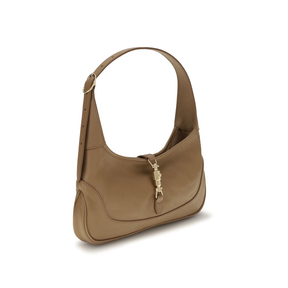 Beige Goatskin Shoulder Bag